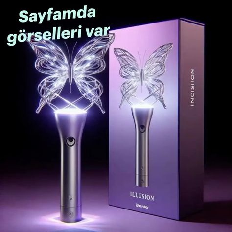 Light Stick Ideas Fanmade, Light Stick Ideas Kpop, Light Stick Kpop Fanmade, Butterfly Lightstick, Kpop Dr Lightstick, Kpop Lightstick Fanmade, Lightsticks Fanmade, Fanmade Lightstick Design, Kpop Lightstick Aesthetic