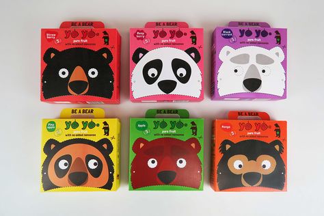 Melissa Carne - Freelance graphic designer and photographer, Cornwall, UK - Be a Bear: Bear Yoyo's Award Illustration, Healthy Packaging, Bear Packaging, Kids Package Design, Kids Garden Play, Children Food, Kids Packaging, Biscuits Packaging, Biscuit Packaging