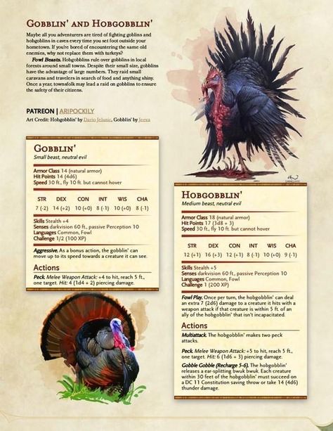 Halloween Dnd Monsters, Food Monsters Dnd, Christmas Dnd, Dnd Pets, Monsters Dnd, Dnd Christmas, Stat Block, Dnd Stats, Dnd Homebrew