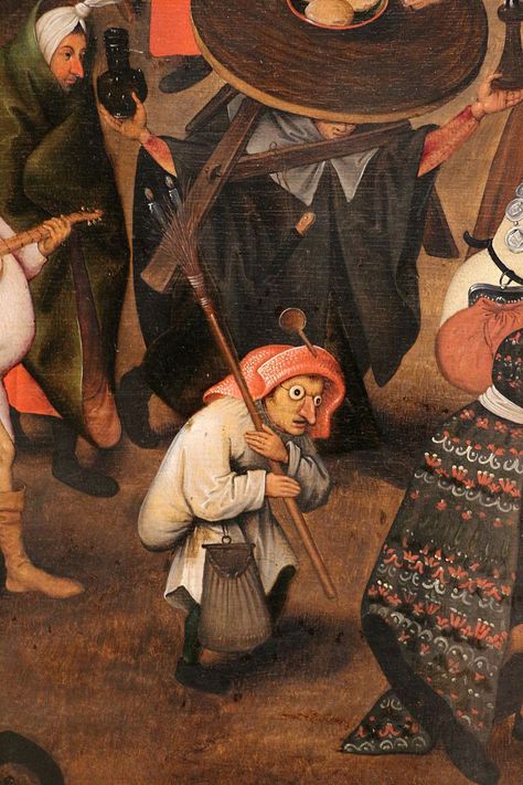 The Fight Between Carnival and Lent by Pieter Brueghel the Younger.Royal Museums of Fine Arts of Belgium. detail. Funny Medieval, Vita Sackville West, Pieter Bruegel The Elder, Pieter Bruegel, Car Picture, Medieval Paintings, Hieronymus Bosch, Baroque Art, Dark Ages