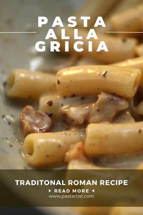 Trumpet Pasta Recipes, Recipes Using Guanciale, Florentine Pasta, Recipes With Guanciale, Traditional Italian Pasta Sauce, Italian Pasta Sauce Recipes Italy, Guanciale Recipes, Pasta With Guanciale, Agnolotti Pasta