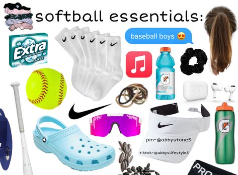 Softball Mom Essentials, What To Pack In Softball Bag, Softball Travel Packing List, Softball Must Haves, What To Put In Your Softball Bag, Softball Tournament, Preppy Softball Wallpaper, Softball Equipment List, Softball Tournament Packing List