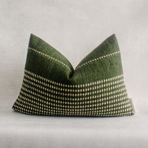 Green Pillows Living Room, Olive Green Pillow, Green Accent Pillow, Terracotta And Green, Cream Throw, Green Pillow Covers, Mid Century Boho, Green Couch, Throw Pillows Living Room