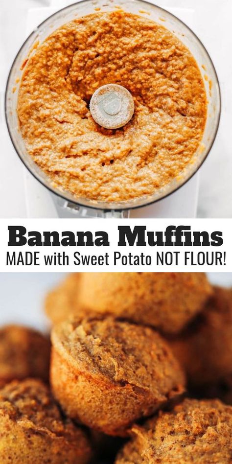 Paleo Banana Bread Muffins, Paleo Banana Muffins, Paleo Breakfast Easy, Paleo Breakfasts, Sweet Potato Flour, Paleo Kids, Paleo Snack, Paleo Muffins, Paleo Banana Bread