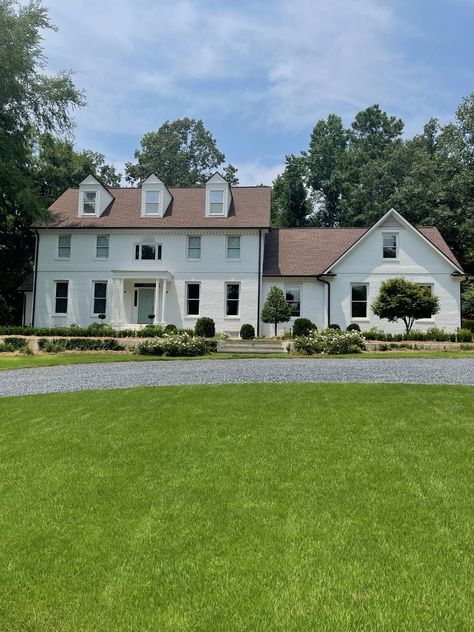 Front of house design ideas to add instant curb appeal | Real Homes Orange Roof House Colors, Orange Roof House, Front Of House Design, Orange Roof, Window Grids, House Design Ideas, Brick Colors, Garden Tours, Front Of House