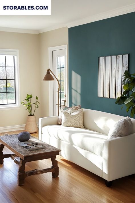 Find the perfect Behr paint colors to transform your living room walls. From bold to neutral, there's a shade for every style. What's your favorite color for living room walls? Check out storables.com for more decorating ideas. #BehrPaint #LivingRoomMakeover #InteriorWalls #HomeStyle #DIYDecor One Colored Wall Living Room, Paint Color For Small Room, Study Room Wall Color, Focus Wall Living Room Paint Colors, Indoor Paint Colors, Indoor Paint, Bold Living Room, Behr Paint Colors, Living Room Wall Color