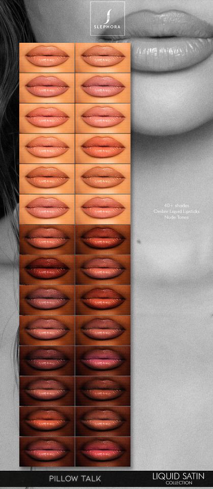 Roli Cannoli CC Findz Corner — slephora:  “PILLOW TALK” Liquid Lipstick... Liquid Lipstick Shades, Sims 4 Beds, Sims 4 Cheats, Sims 4 Black Hair, Beautiful Eyeshadow, The Sims 4 Skin, Makeup Cc, All Body Workout, The Sims 4 Packs