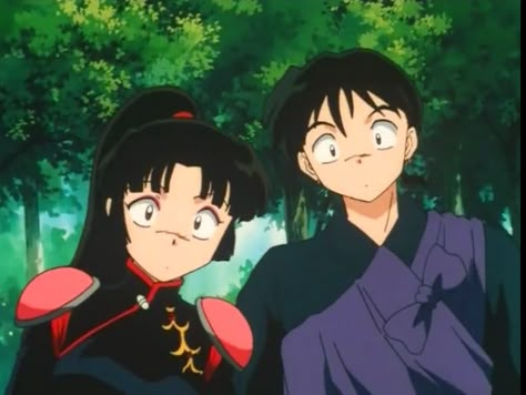 Sango And Miroku, Sango X Miroku, Miroku And Sango, Sango Miroku, Inuyasha Art, Shojo Girl, Inuyasha Love, Anime Prints, Kagome And Inuyasha