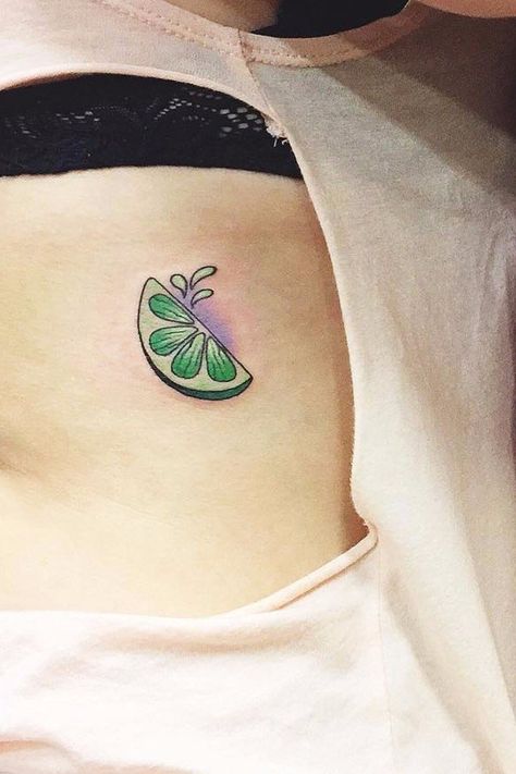 20 Lime Tattoos That Will Make Your Friends Turn Green With Envy Lime Wedge Tattoo, Lime Tattoo, Friend Tats, Green Tattoo, Unique Tattoos For Women, Green Tattoos, Rock Tattoo, Sister Tattoo, Crazy Ideas