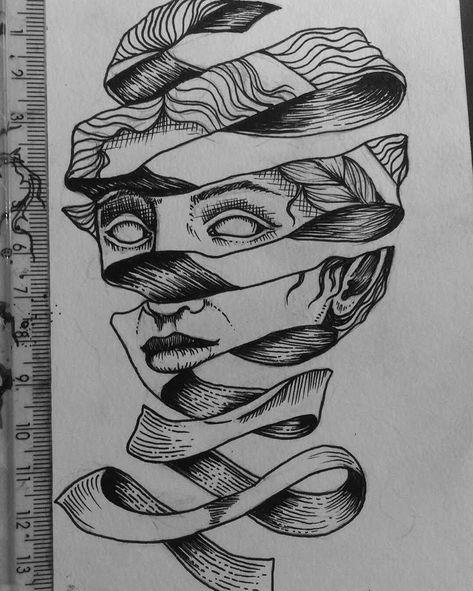 Distorsi Art, Blasphemy Art, Gotik Tattoo, Pen Art Drawings, Abstract Face Art, Art Diary, Doodle Art Designs, Art Drawings Sketches Creative, Hand Art Drawing