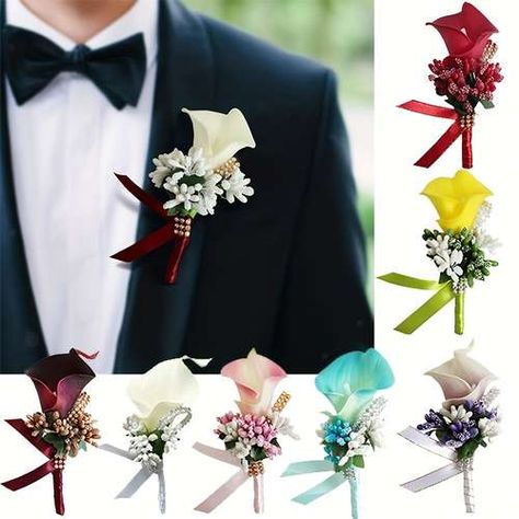 Groomsman Boutonniere, Pearl Bridal Jewelry Sets, Groomsmen Boutonniere, Crystal Bridal Tiaras, Groom Boutonniere, Wedding Store, Flower Corsage, Bridal Hair Clip, Corsage Wedding