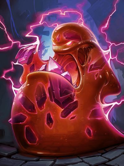 Toxic Sewer Ooze - Hearthstone Wiki Ooze Monster, Slime Monster, Red Slime, Minion Card, Mean Streets, Fantasy Creature, My Fantasy World, Alien Concept Art, Fantasy Images