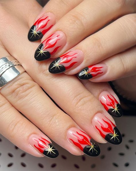 retro flames nails, retro nails, retro nail designs, Retro nail designs simple, 1950s nail designs, mismatched retro nails, Retro nail designs short, 70s nail designs, Retro nail designs acrylic, retro nail colors Vintage Nails Design, Nail Designs Retro, Vintage Nails Design Retro, 70s Nail Designs, Retro Nail Designs, Flames Nails, 70s Nails, Nails Retro, Nail Designs Short