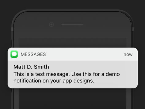 iOS 10 Message Banner (free .sketch download) Iphone Message Notification Template, Text Message Banner, Iphone Notification Template, Messages Notification Iphone, Iphone Messages Template, Iphone Notification, Ios Notifications, Notification Template, Messages Notification