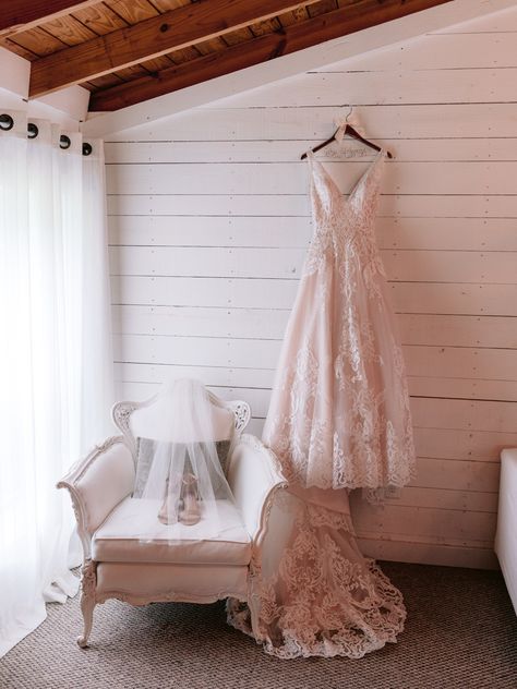 Wedding Dress On Hanger Photography, Wedding Dress Hanger Picture, Dress Hanging Ideas, Wedding Dress Pictures Hanging, Bridal Block Heels, Mayan Wedding, Hanging Wedding Dress, Detail Shots Wedding, Wedding Dress Hanging