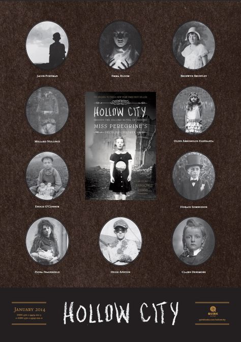 Hollow City Poster (The 2nd Novel of Miss Peregrine's Home for Peculiar Children) Peculiar Children Book, Mrs Peregrine, Miss Peregrines Home, Hollow City, Miss Peregrine's Peculiar Children, Ransom Riggs, Peregrine's Home For Peculiars, Miss Peregrines Home For Peculiar, Miss Peregrine