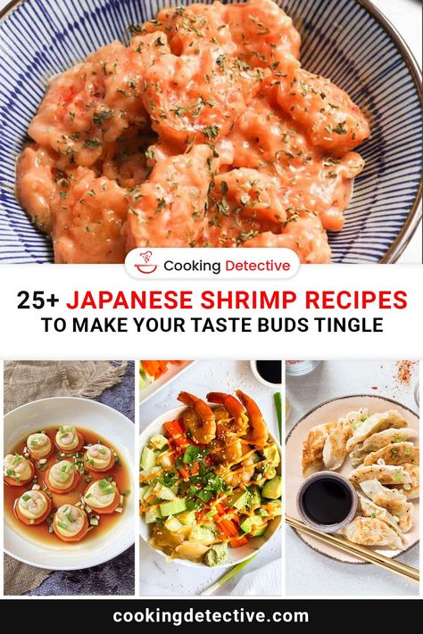 Did you ever have Japanese shrimp recipes? If not, you’re missing out! These little seafood treasures are not only delicious but also healthy. Japanese Shrimp, Japanese Appetizers, Healthy Appetizers Recipes, Dinner Rotation, Mini Appetizers, Best Appetizer Recipes, Recipes To Make, Easy Appetizer Recipes, Healthy Appetizers