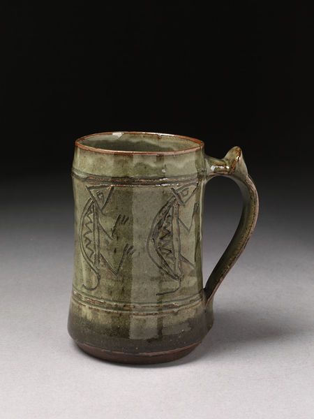 Beer mug | Kwali, Ladi | V&A Search the Collections Beer Mug Pottery, Mug Handles, Pottery Training, Abuja Nigeria, Ceramic Glaze, Beer Mug, Beer Glasses, Stoneware, Glaze