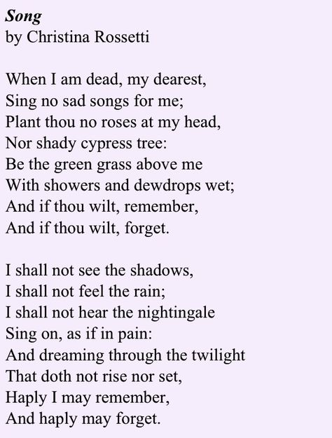 Christina Rosetti I Am Dead, Christina Rossetti, Poetry Journal, Great Poems, Poet Quotes, Income From Home, Monthly Income, Inspirational Poems, Beautiful Poetry