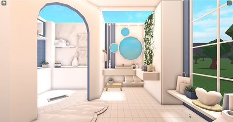 ⁀➷ ST4R’s Instagram profile post: “modern bathroom 🐳 Value: 25k —> gamepass used: •Advanced placement inspired by • decals • please do not repost without my permission ⚔️…” Guest Bathroom Ideas Bloxburg, Bloxburg Custom Bathroom, Bloxburg Downstairs Bathroom, 3x3 Coastal Bathroom Bloxburg, Bloxburg Bathroom No Gamepasses, Chill Room Ideas, Home Roblox, House Plans With Pictures, House Decorating Ideas Apartments