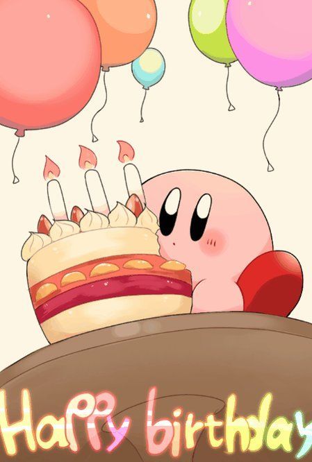 ➳Spica✩°｡⋆(@Spica_09_19) / 트위터 | Kirby character, Happy birthday drawings, Kirby memes Anime Happy Birthday, Birthday Drawings, Happy Birthday Drawings, Kirby Memes, Kirby Character, Kirby, Happy Birthday, Cake, Memes