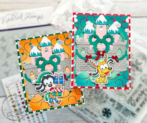 Trinity Stamps, Kindred Stamps, Colored Characters, Deco Foil, Disney Scrapbooking, Cute Card, Copic Coloring, Disney Scrapbook, Magical Christmas