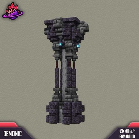 This time we're here with four 3x3 pillar designs 😄 ⚠️Original Content ! Repost is allowed with mentions. ▬▬▬ [ ignore ]… | Instagram Castle Pillars Minecraft, Cool Base Ideas Minecraft, Pillars Minecraft Ideas, Minecraft Black Stone Builds, Minecraft Deep Slate Gradient, Pillar Ideas Minecraft, Minecraft Nether Room Design, Minecraft Cave Base Ideas Entrance, Castle Window Minecraft