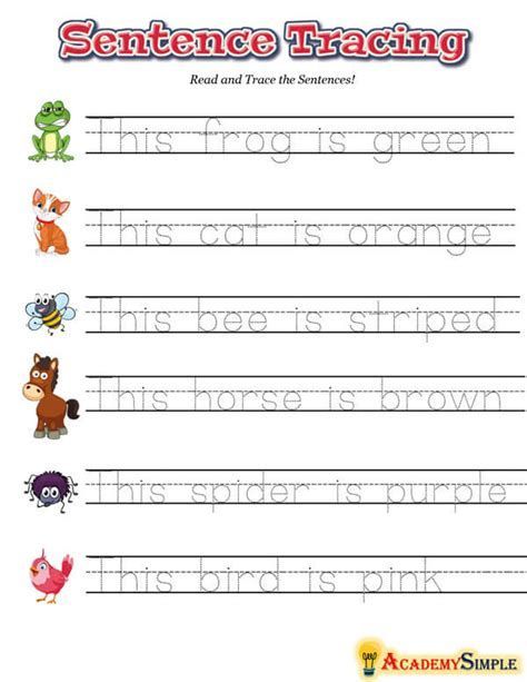 Help your child practice writing sentences with these traceable worksheets. Each worksheet features a different sentence, along with a tracing mat to help your child stay on track. Perfect for preschoolers and Tracing Sentences Worksheets, Sentence Worksheet, Best Handwriting, Cursive Writing Practice Sheets, Personal Budget Template, Tracing Worksheets Free, Handwriting Practice Worksheets, Printing Practice, Improve Your Handwriting