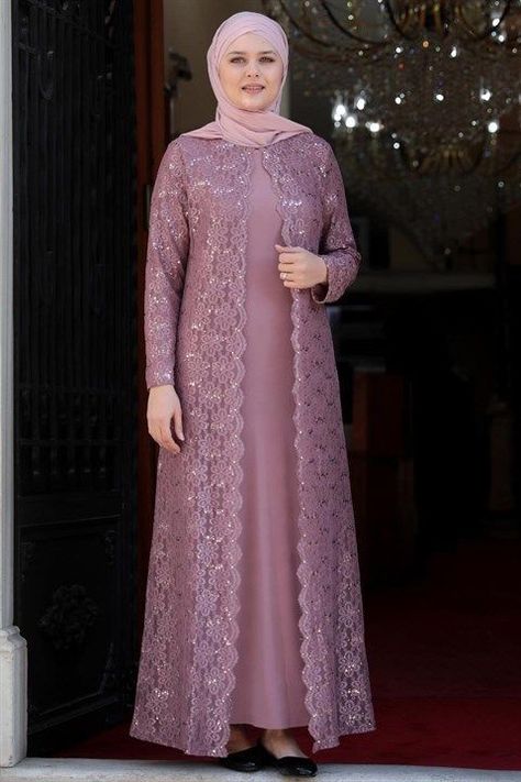 Luxurious Abaya, Lace Abaya, Plus Size Hijab, Abaya Styles, Fusion Fashion, Baju Kahwin, Fesyen Islam, Model Gamis, Abaya Style