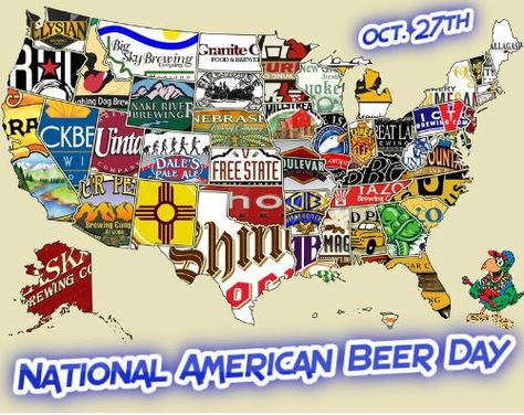 See, Mondays are not all that bad, especially when they fall on a Holiday. Enjoy it, celebrate it, embrace it - it's "National American Beer Day."  #ParrotHeads #NationalAmericanBeerDay Beer Map, Beer Crafts, Office Posters, State Crafts, Rogue Gambit, Beer Wall, Handmade Poster, State Posters, American Beer