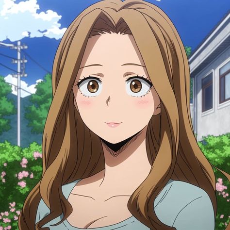 Anime Mommy Character, Anime Mom Hair, Anime Mother Oc, Mom Face Claim Dr, Mom Anime Character, Mom Face Claims, Mha Family, Anime Mom, My Hero Academia Oc