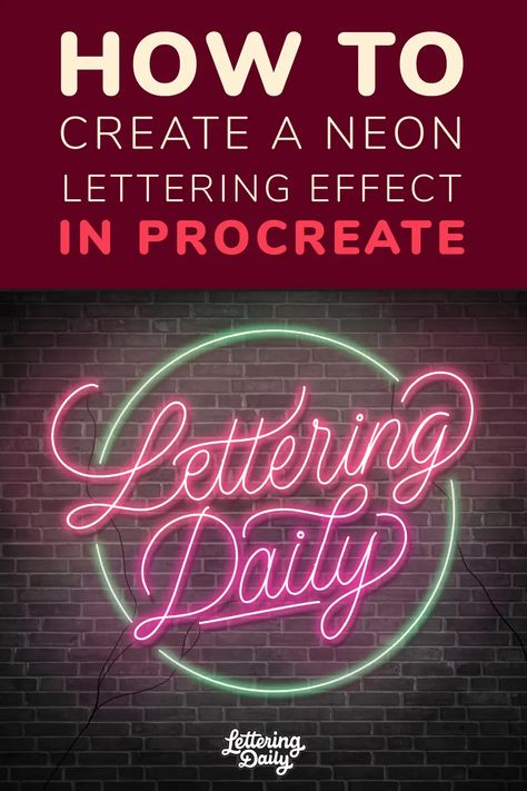 Procreate App Tutorial, Neon Lettering, Procreate Ipad Tutorials, Instagram Font, Calligraphy Tutorial, Ipad Tutorials, Procreate Ipad Art, Procreate Lettering, Procreate Tutorial