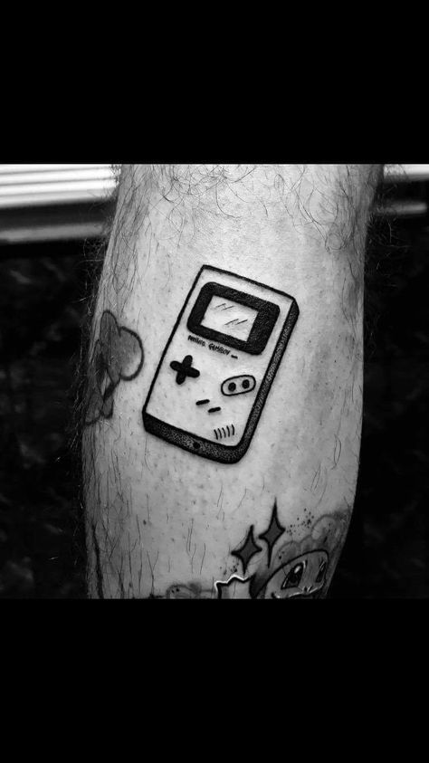 Game boy tattoo by Mairy Playstation Tattoo, Nintendo Tattoo, Video Game Tattoos, Hp Tattoo, Gamer Tattoos, Video Game Tattoo, Retro Tattoos, Wrist Tattoos For Guys, Geek Tattoo