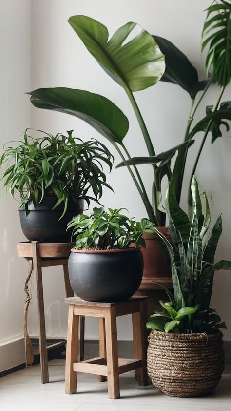 Transform your living spaces with beautiful indoor home plants Discover low-light options perfect for your living room decor Whether you're into hanging displays large houseplants or unique shelves there's a plant for every corner Enhance your home decor save money and bring nature indoors with these easy houseplants Explore the joy of growing and decorating your living room with lush greenery and stylish plant displays Plants In Home Decor Living Rooms, Indoor Plants Inspiration, Indoor Plant Floating Shelves, Plants By Window Indoor, Arranging Indoor Plants Living Rooms, Green Corner Plants, Plants In Window Ideas Living Room, House Plant Corner, Diy Planter Stand Indoor