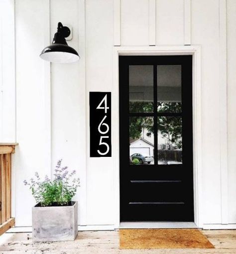 Industrial House Numbers, Street Name Sign, Modern House Numbers Sign, Metal Address Sign, House Address Sign, Entryway Signs, Modern House Number, Address Numbers, House Number Sign