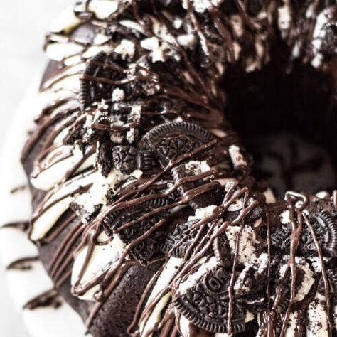 Oreo Bundt Cake, Dance Around The Kitchen, Golden Oreo, Devils Food Cake Mix Recipe, Devils Food Cake, Dark Chocolate Cakes, Chocolate Oreos, Vanilla Pudding Mix, Box Cake Mix