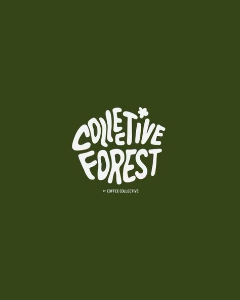 Visual design of ‘Collective Forest’ for Coffee Collective — a long-term project dedicated to reducing CO2 emission in the most natural way… | Instagram Forest School Branding, Forest Branding, Adventure Graphic Design, Tiny House Hotel, Tea Branding, House Branding, Forest Logo, Plant Logos, Day Club