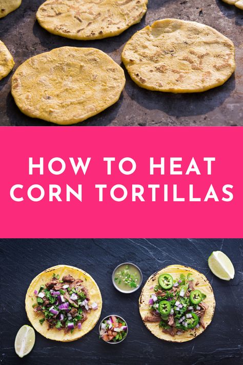 Making Corn Tortillas, Baked Corn Tortillas, Corn Tortillas Tacos, Corn Taco Shells, Corn Tortilla Recipes, Fried Corn Tortillas, Corn Taco, Homemade Corn Tortillas, Main Dish Casseroles