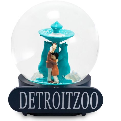 Coraline's most treasured souvenir can now be yours! Inspired by the one in the dark stop-motion film, this snow globe features the real world fountain at the Detroit Zoo, snow, and Coraline's parents trapped inside. Water filled glass globe with wood base measures 6 inches tall. Officially licensed. Coraline Room, Coraline Party, Coraline Birthday, Detroit Zoo, Coraline Movie, Coraline Aesthetic, Coraline Doll, Coraline Jones, Collectible Display