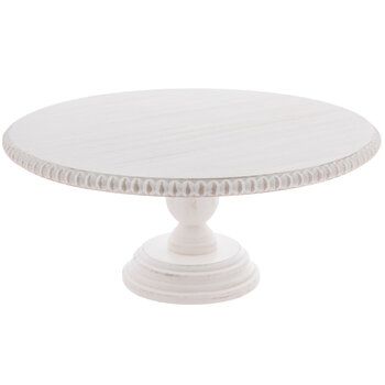 Wedding - Floral & Wedding | Hobby Lobby Tiered Wedding Cake Stands, Wedding Cake Display Table, Beaded Cake Stand, Beaded Cake, Cake Stand Decor, Wedding Cake Display, Wood Cake Stand, Cake And Cupcake Stand, Banquet Table