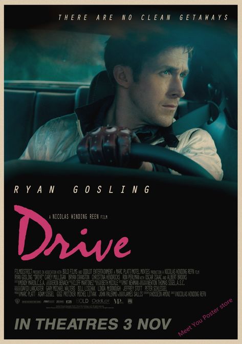 Drive Movie Poster, Ryan Gosling Drive, Ryan Gosling Movies, Drive 2011, Drive Poster, Tv Series Online, Famous Movies, Netflix Streaming, A4 Poster