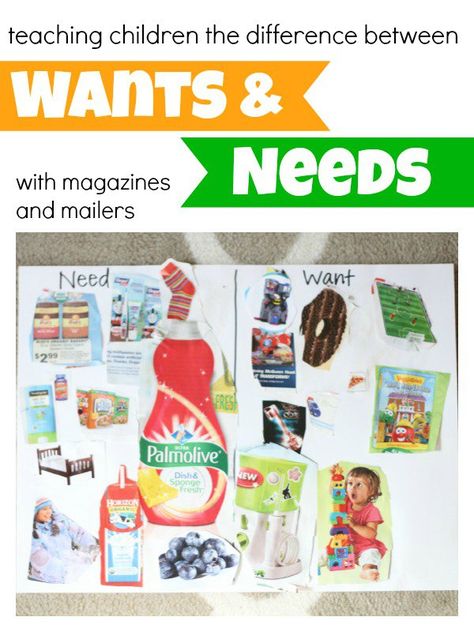 Teaching Children the Difference Between Wants and Needs doesn't have to be complicated...try out this simple method with materials in your mailbox. Preschool Social Studies, Needs Vs Wants, Needs And Wants, Pediatric Therapy, Social Studies Activities, Family Home Evening, Teaching Social Studies, Wants And Needs, Teaching Children