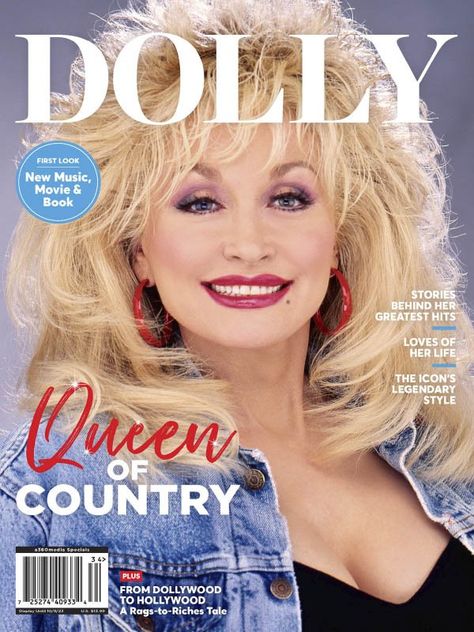 Country Magazine, National Treasure, Down To Earth, Shining Star, Tv Entertainment, Dolly Parton, Music Tv, Magazine Covers, Greatest Hits