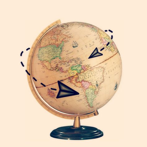 Travel around the world🌍   #world#globe#paperplane#paper#travel#travelling#draw#edit Cactus Doodle, Airplane Drawing, Travel Clipart, Travel Creative, Globe Logo, Globe Art, Travel Drawing, World Map Art, Adventure Travel Explore