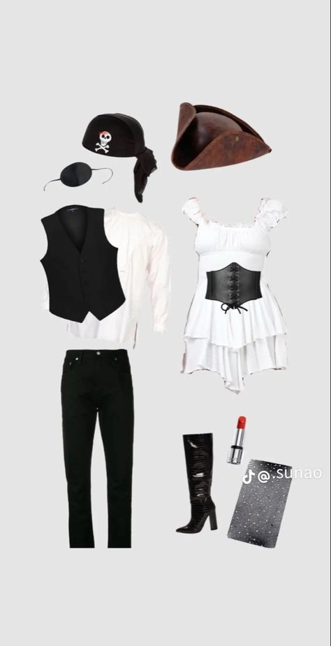 cute and easy #couplescostume #halloweencostumes Pirate Costumes, Pirate Costume, Halloween Costumes, Night Out