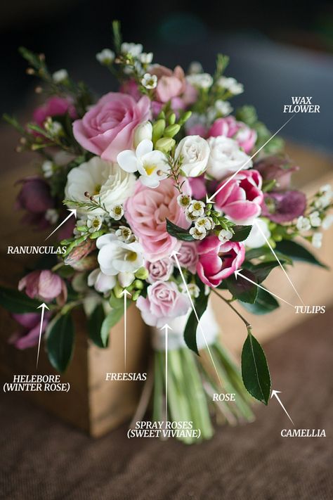 Flower Bouquet Recipe, Wedding Bouquet Recipe, Bouquet Recipes, Bright Wedding Bouquet, Bouquet Recipe, Simple Wedding Bouquets, Flower Boquet, Spring Flower Bouquet, Spring Wedding Bouquets