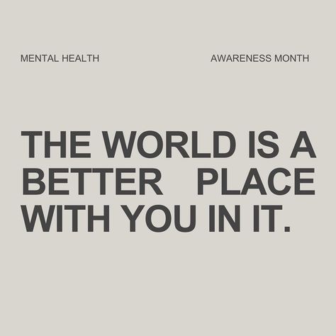 LIL REMINDER TO START THE WEEK .. 💌 The world is a better place with you in it. #mentalhealthawareness #mentalhealthmatters #mentalhealthawarenessmonth #pittsburghhairstylist #pittsburghsalon #theworldisabetterplace #withyouinit Beauty Tips Quotes, Some Sentences, Better With You, Color Extensions, Mental Health Awareness Month, World Quotes, Random Cool Stuff, Mental Health Matters, Mental Health Awareness