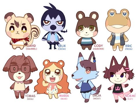 ❄️Isaky❄️Working on Lalin's Curse on Twitter: "Lalin's Curse characters as animal crossing animals ✨✨ https://t.co/lgg7pN1EUW" / Twitter Animal Crossing Squirrel, Acnh Oc, Animal Crossing Animals, Animal Crossing Oc, Anthro Design, Animal Crossing Fish, Lalins Curse, Animal Crossing Fan Art, Animal Crossing Guide