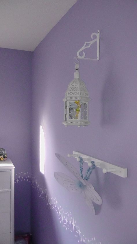 Paint For Room, Tinker Bell Room, Acrylic Paintings Ideas, Tinkerbell Room, Paint Ideas 2023, Painted Kitchens, Violet Room, Fairy Bedroom, Fairy Room