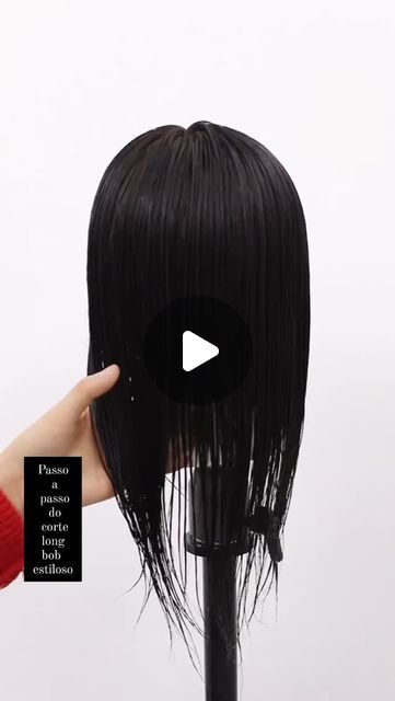 Na_cosmetic on Instagram: "Tutorial completo de corte que é muito procurado o nosso long bob !!  Gostou? Segue , compartilha,  comente e curte   # corte# cabelo# bob# long# hair # cabelo# visagismo # hairstayle  # salão  # cabeleireira # reelsinstagram" Corte Long Bob, Instagram Tutorial, Long Bob, Long Hair, Hair Cuts, Hair, On Instagram, Instagram